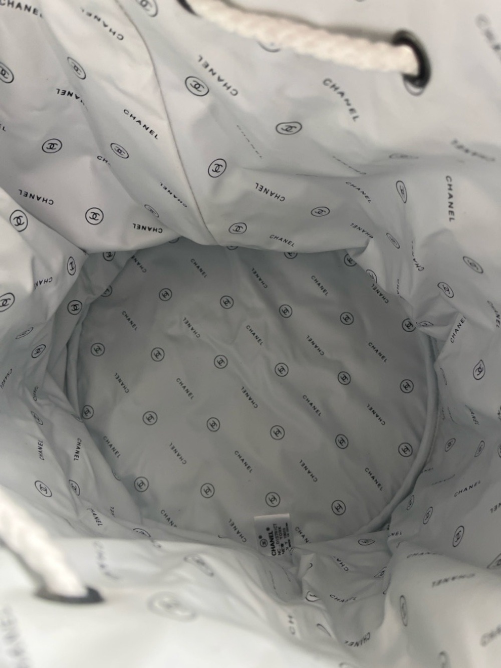 CHANEL CANVAS DRAWSTRING BUCKET NOVELTY/PROMOTIONAL BAG - Picture 3 of 4